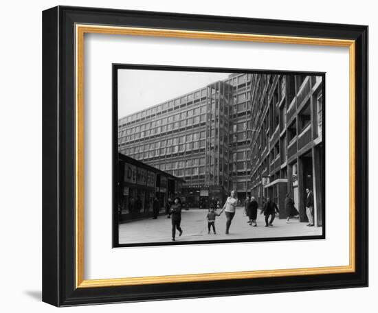 A Sheffield Shopping Centre and Flats-Henry Grant-Framed Photographic Print