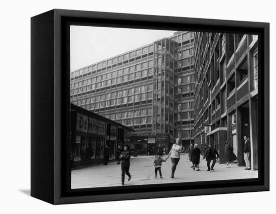 A Sheffield Shopping Centre and Flats-Henry Grant-Framed Premier Image Canvas