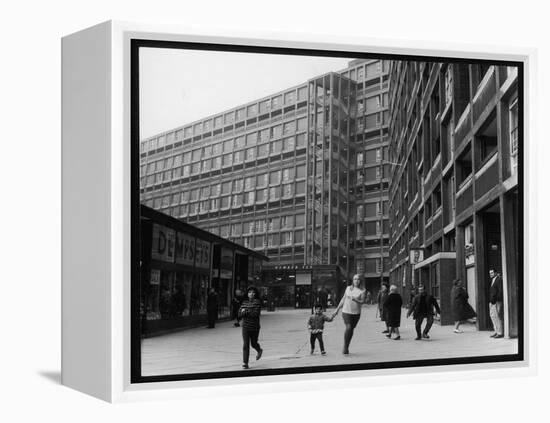 A Sheffield Shopping Centre and Flats-Henry Grant-Framed Premier Image Canvas