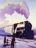 Train in Winter-A. Sheldon Pennoyer-Framed Premier Image Canvas