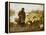 A Shepherd and Sheep by a Lake-Julius Hugo Bergmann-Framed Premier Image Canvas