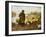 A Shepherd and Sheep by a Lake-Julius Hugo Bergmann-Framed Giclee Print