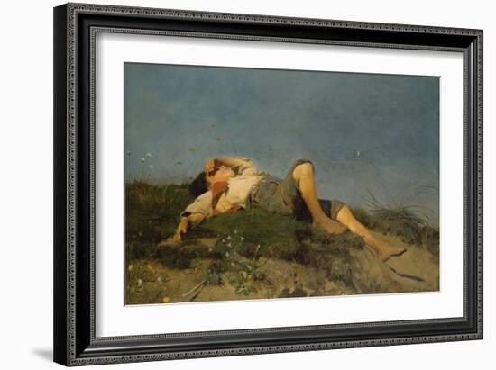 A Shepherd Boy, 1860-Franz Seraph von Lenbach-Framed Giclee Print