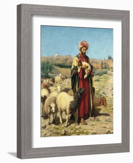 A Shepherd of Jerusalem-William J. Webbe-Framed Giclee Print