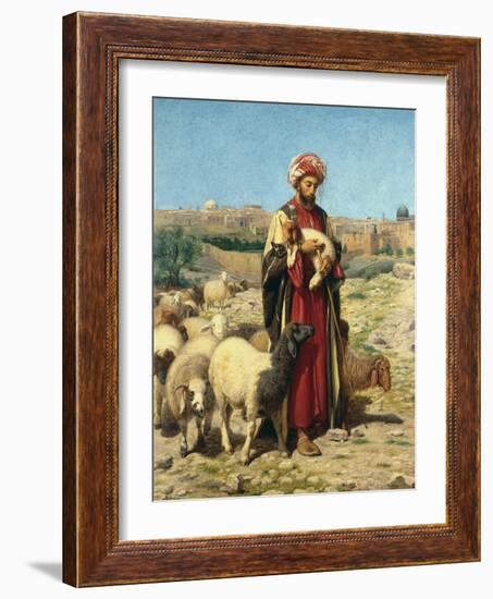 A Shepherd of Jerusalem-William J. Webbe-Framed Giclee Print