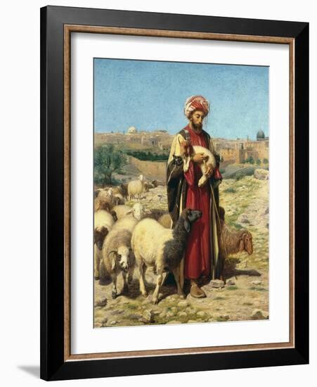 A Shepherd of Jerusalem-William J. Webbe-Framed Giclee Print