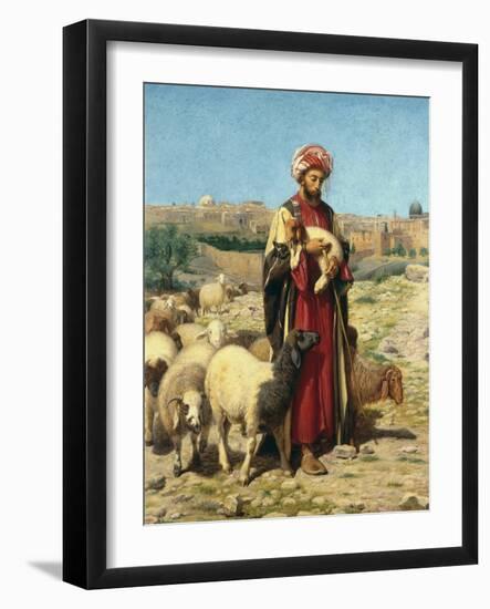 A Shepherd of Jerusalem-William J. Webbe-Framed Giclee Print