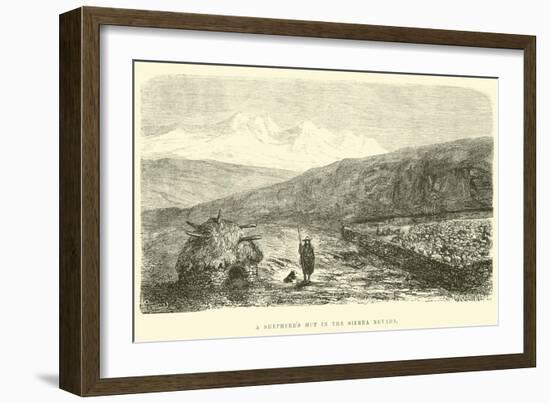 A Shepherd's Hut in the Sierra Nevada-Édouard Riou-Framed Giclee Print