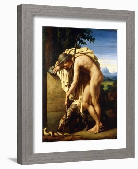 A Shepherd Weeping on a Tomb Erected to a Gnat, 1808-Felix Boisselier-Framed Giclee Print