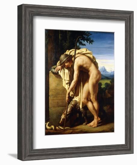 A Shepherd Weeping on a Tomb Erected to a Gnat, 1808-Felix Boisselier-Framed Giclee Print