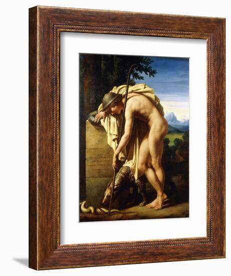 A Shepherd Weeping on a Tomb Erected to a Gnat, 1808-Felix Boisselier-Framed Giclee Print