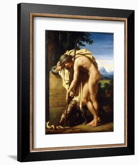 A Shepherd Weeping on a Tomb Erected to a Gnat, 1808-Felix Boisselier-Framed Giclee Print