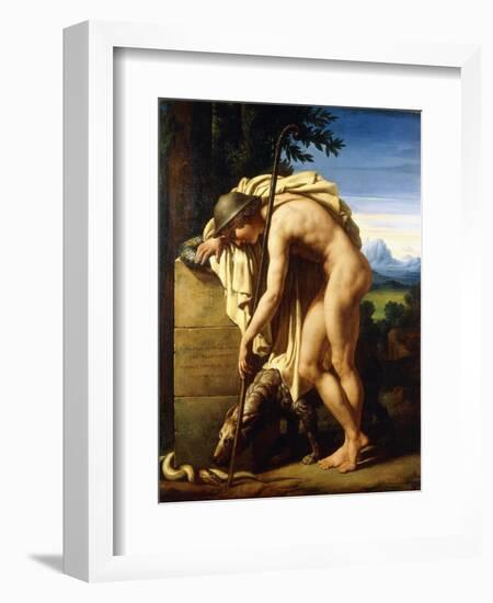 A Shepherd Weeping on a Tomb Erected to a Gnat, 1808-Felix Boisselier-Framed Giclee Print