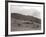 A Shepherd with His Border Collie Sheep Dogs Checks His Flock Somewhere on the Cumbrian Hills, 1935-null-Framed Photographic Print