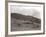 A Shepherd with His Border Collie Sheep Dogs Checks His Flock Somewhere on the Cumbrian Hills, 1935-null-Framed Photographic Print