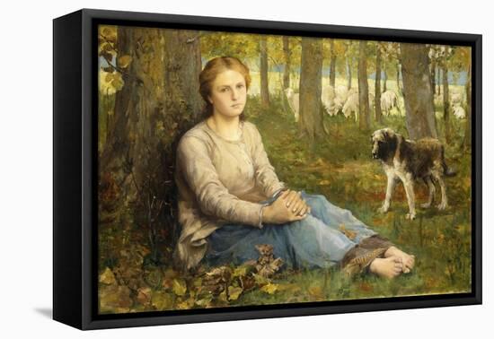 A Shepherdess and Her Flock, 1878-9-John Macallan Swan-Framed Premier Image Canvas