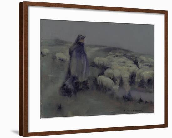 A Shepherdess, C.1890-95-William Kennedy-Framed Giclee Print