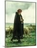 A Shepherdess with Her Flock-Julien Dupre-Mounted Giclee Print