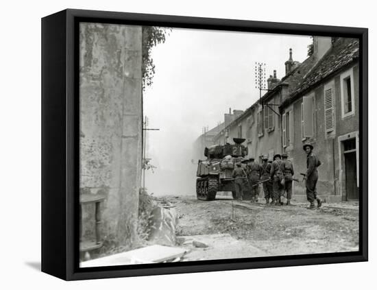 A Sherman Tank No. 21 of the Sherbrooke Fusiliers Regiment-null-Framed Premier Image Canvas