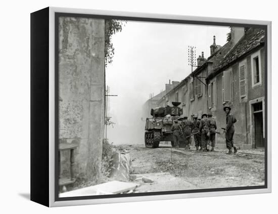 A Sherman Tank No. 21 of the Sherbrooke Fusiliers Regiment-null-Framed Premier Image Canvas