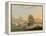 A Ship of the Line Off Plymouth, 1817-Thomas Luny-Framed Premier Image Canvas