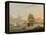 A Ship of the Line Off Plymouth, 1817-Thomas Luny-Framed Premier Image Canvas