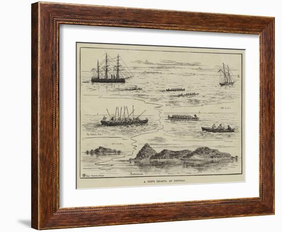 A Ship's Regatta at Trinidad-Thomas Harrington Wilson-Framed Giclee Print