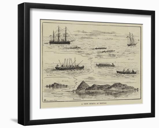 A Ship's Regatta at Trinidad-Thomas Harrington Wilson-Framed Giclee Print