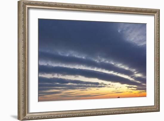 A Ship under Clouds over the Atlantic Ocean, Rye, New Hampshire-Jerry & Marcy Monkman-Framed Photographic Print