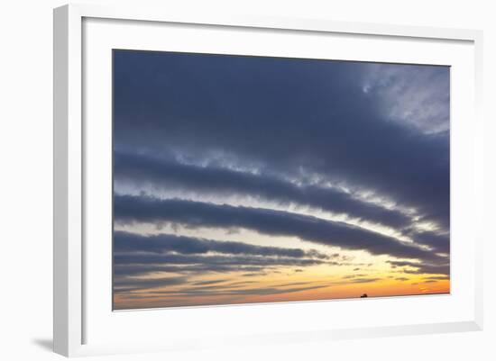 A Ship under Clouds over the Atlantic Ocean, Rye, New Hampshire-Jerry & Marcy Monkman-Framed Photographic Print