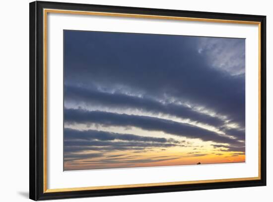 A Ship under Clouds over the Atlantic Ocean, Rye, New Hampshire-Jerry & Marcy Monkman-Framed Photographic Print