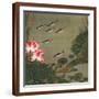 A Shoal of Trout and Lotus-Jakuchu Ito-Framed Giclee Print