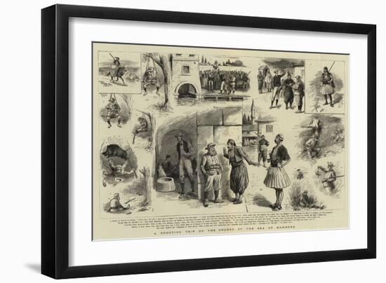 A Shooting Trip on the Shores of the Sea of Marmora-null-Framed Giclee Print