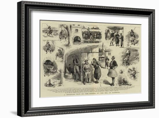 A Shooting Trip on the Shores of the Sea of Marmora-null-Framed Giclee Print