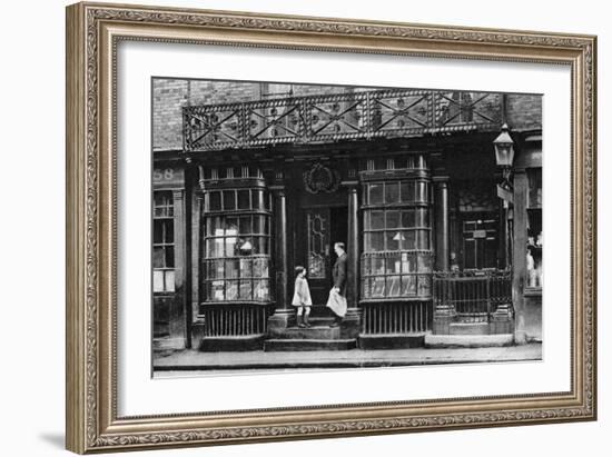 A Shop Front, Artillery Lane, Off Bishopsgate, London, 1926-1927-McLeish-Framed Giclee Print