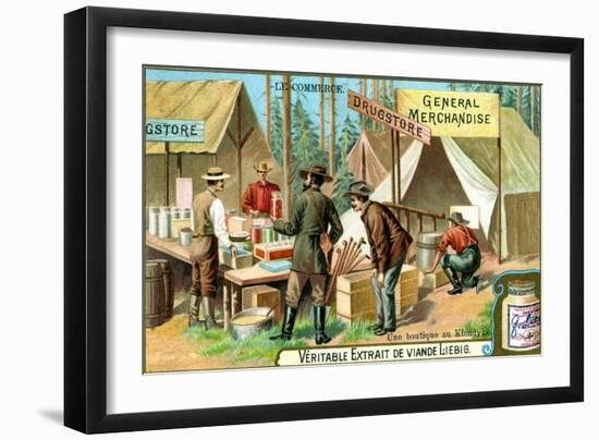 A Shop in Klondyke, C1900-null-Framed Giclee Print