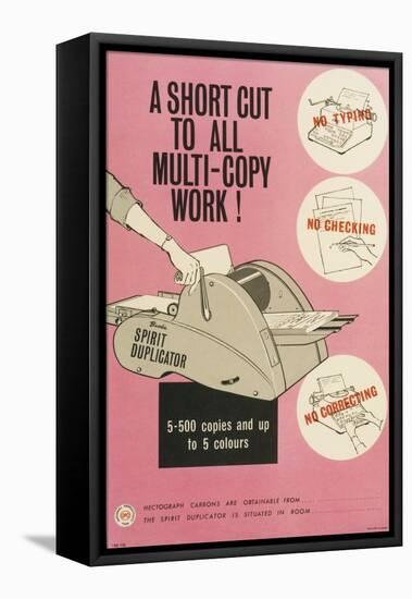 A Short Cut to All Multi-Copy Work!-null-Framed Stretched Canvas