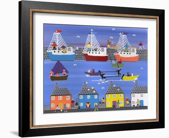 A Show at the Marina-Gordon Barker-Framed Giclee Print