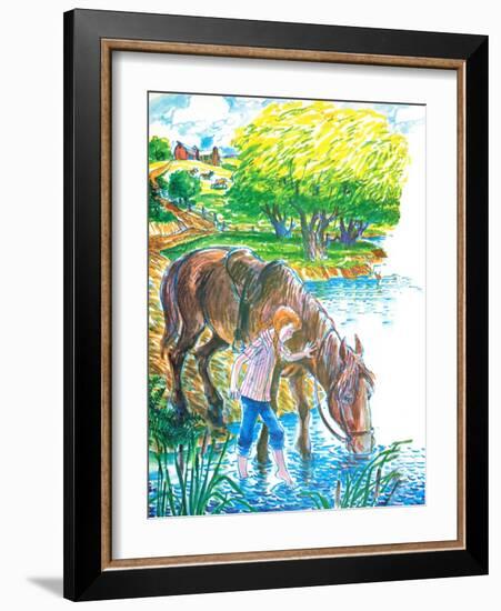 A Show for Ginger - Jack & Jill-Beth Henniger Krush-Framed Giclee Print