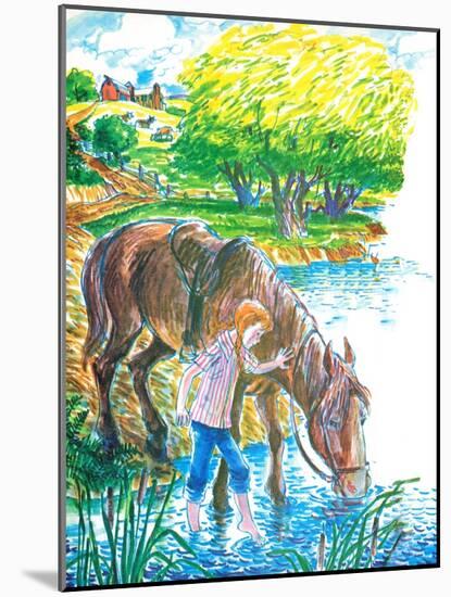A Show for Ginger - Jack & Jill-Beth Henniger Krush-Mounted Giclee Print