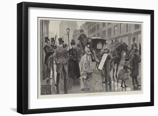 A Shower in Piccadilly-Richard Caton Woodville II-Framed Giclee Print