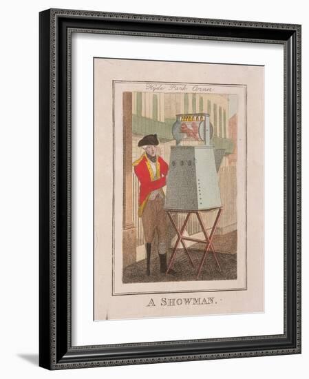 A Showman, Cries of London, 1804-William Marshall Craig-Framed Giclee Print