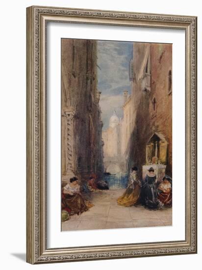 A Shrine In Venice, c1820-1870, (1924)-James Holland-Framed Giclee Print