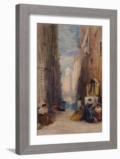 A Shrine In Venice, c1820-1870, (1924)-James Holland-Framed Giclee Print