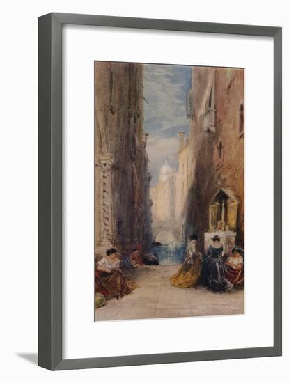 A Shrine In Venice, c1820-1870, (1924)-James Holland-Framed Giclee Print