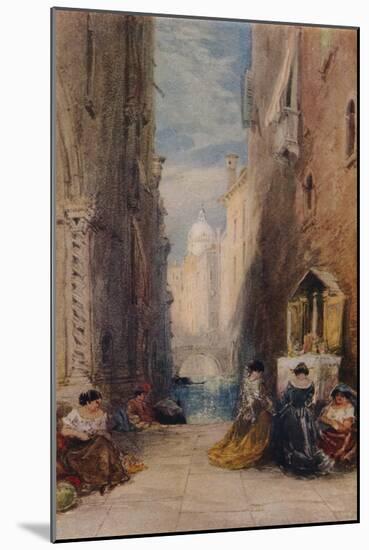 A Shrine In Venice, c1820-1870, (1924)-James Holland-Mounted Giclee Print