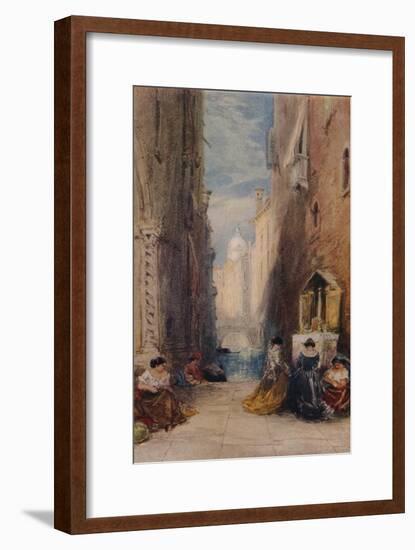 A Shrine In Venice, c1820-1870, (1924)-James Holland-Framed Giclee Print