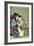 A 'Shunga' (Erotic Print), from 'Manpoku Wago-Jin': Seated Lovers, 1821-Katsushika Hokusai-Framed Giclee Print