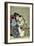 A 'Shunga' (Erotic Print), from 'Manpoku Wago-Jin': Seated Lovers, 1821-Katsushika Hokusai-Framed Giclee Print