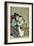 A 'Shunga' (Erotic Print), from 'Manpoku Wago-Jin': Seated Lovers, 1821-Katsushika Hokusai-Framed Giclee Print